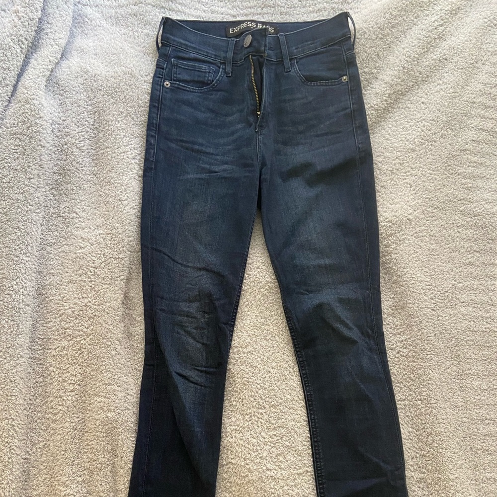 Express Dark Wash Jean Leggings